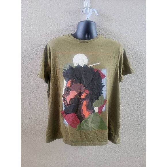 Target Black History Month Men's Army Green Naledi Modupi Graphic Tee Size XL - Picture 1 of 4